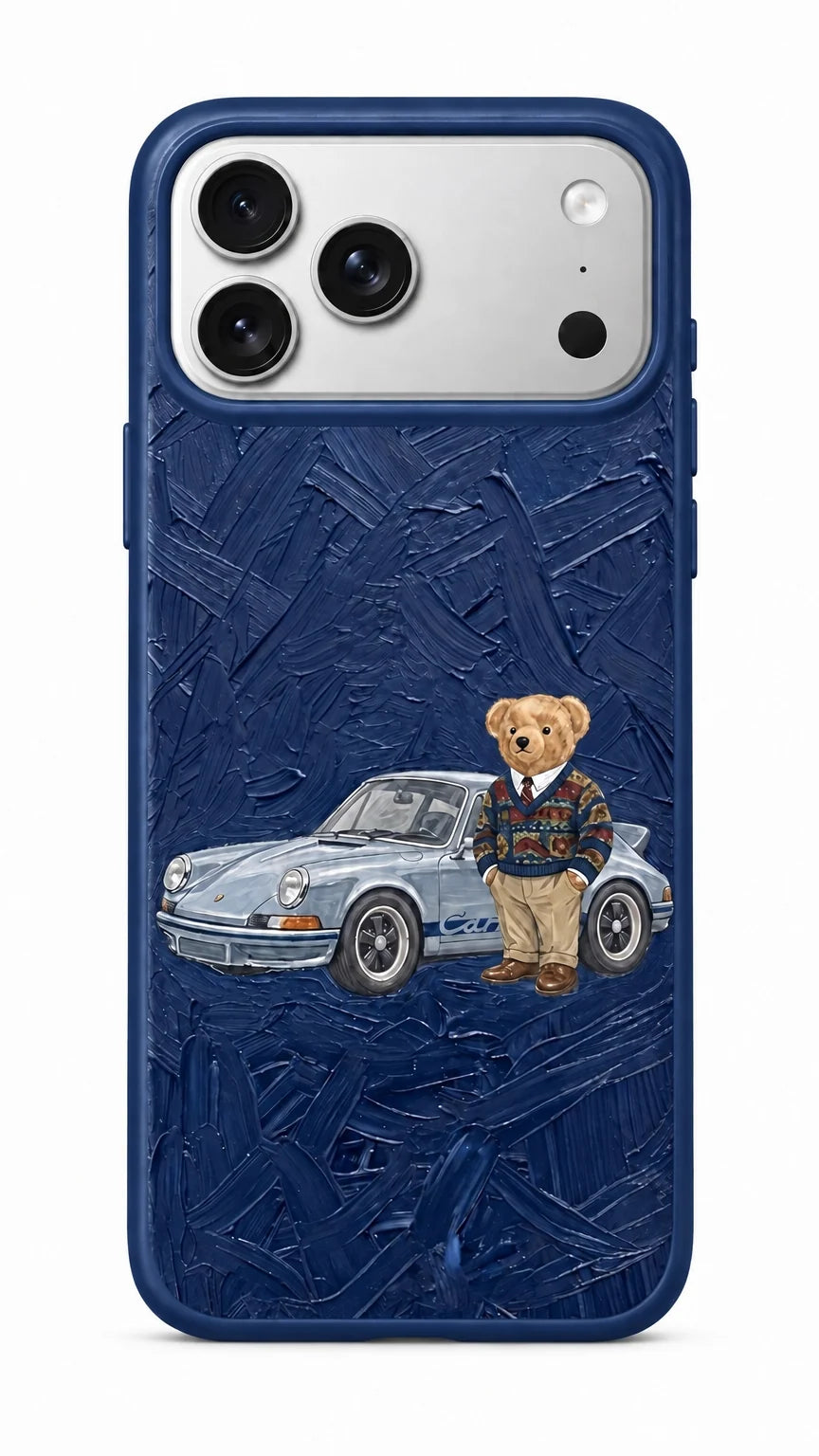 OURS BLEU - IPHONE COQUE